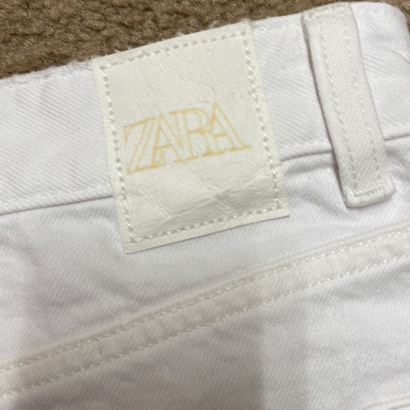 Zara women Z1975 High Rise White Shorts. Size 4. NWT! - Picture 8 of 9